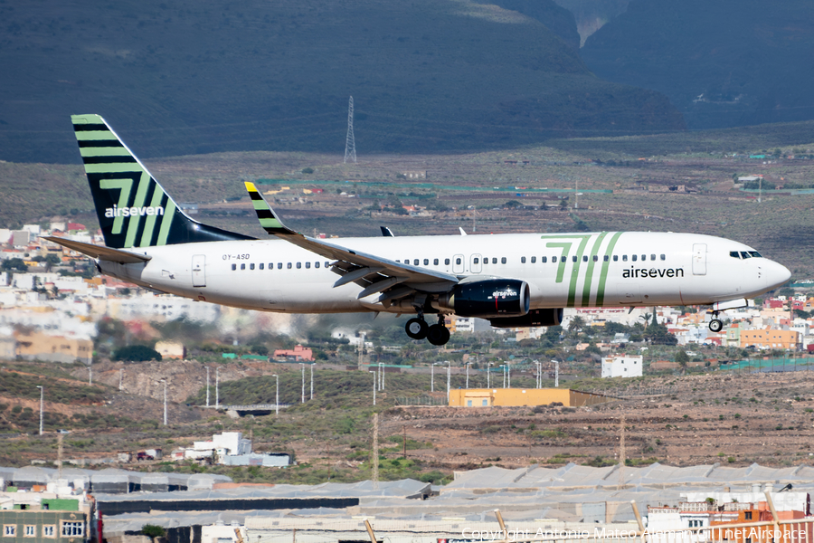 Airseven Boeing 737-8FZ (OY-ASD) | Photo 626114