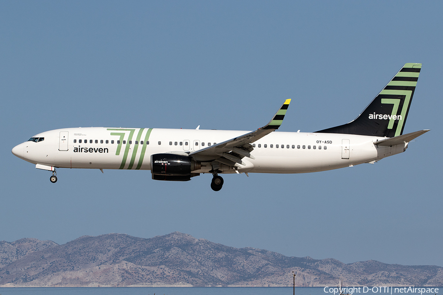 Airseven Boeing 737-8FZ (OY-ASD) | Photo 601820