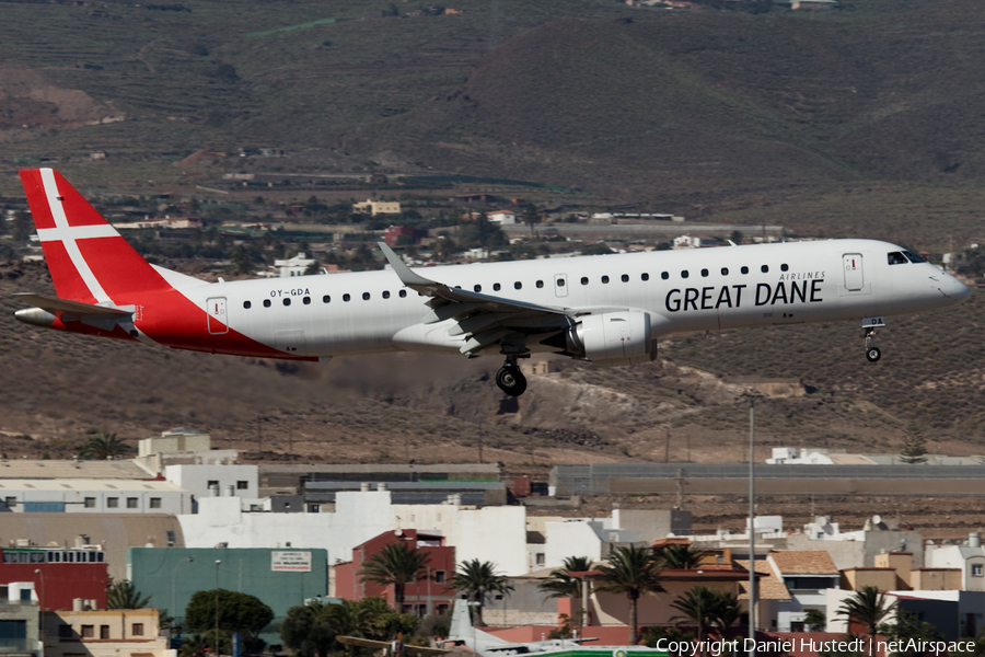 Great Dane Airlines Embraer ERJ-195LR (ERJ-190-200LR) (OY-GDA) | Photo 413420