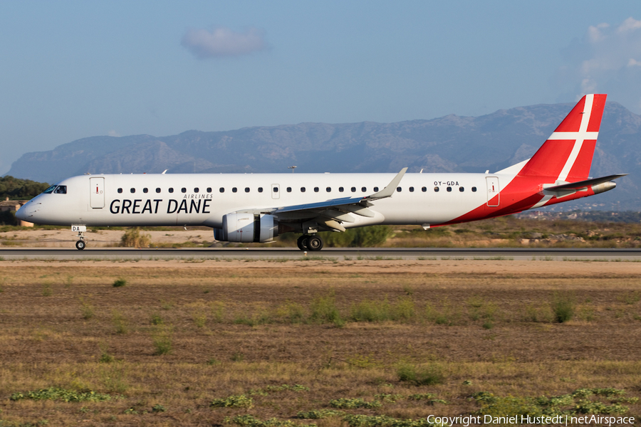 Great Dane Airlines Embraer ERJ-195LR (ERJ-190-200LR) (OY-GDA) | Photo 474403