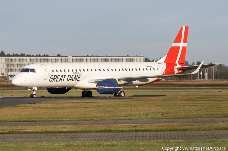 Great Dane Airlines Embraer ERJ-195LR (ERJ-190-200LR) (OY-GDC) | Photo 547700