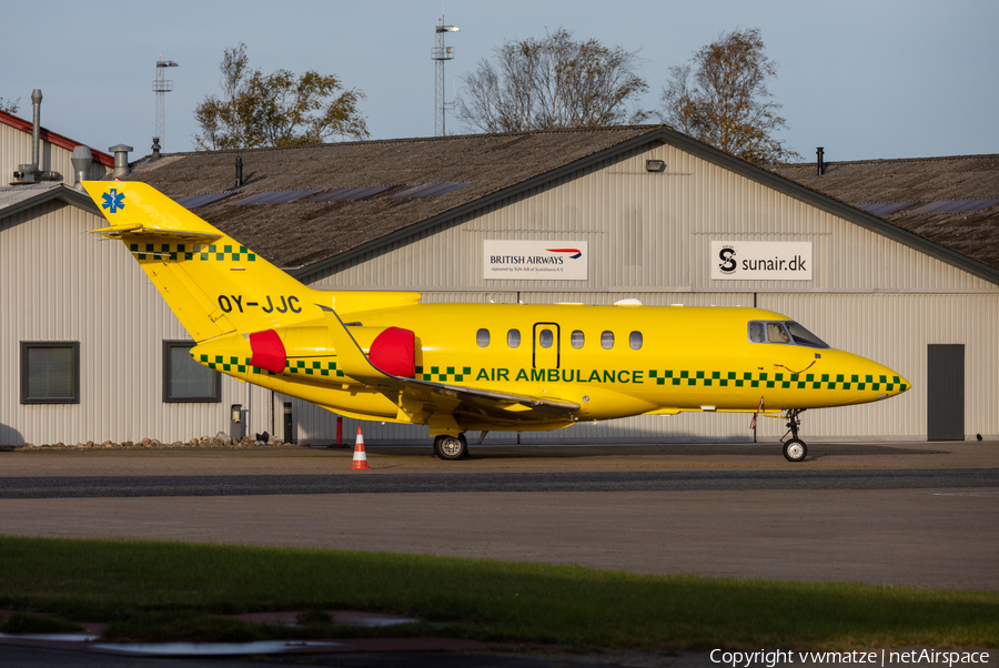 Sun Air of Scandinavia Raytheon Hawker 800XP (OY-JJC) | Photo 407412