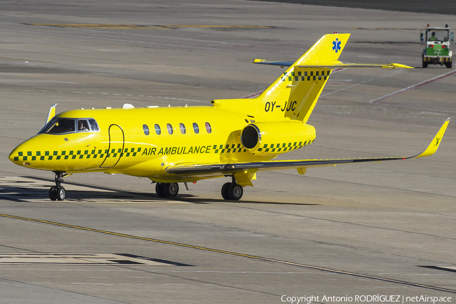 Sun Air of Scandinavia Raytheon Hawker 800XP (OY-JJC) | Photo 132393