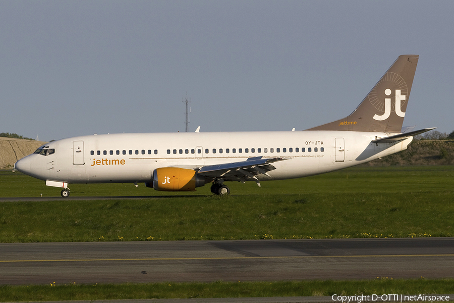 Jet Time Boeing 737-33A (OY-JTA) | Photo 274419