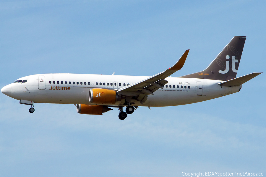Jet Time Boeing 737-33A (OY-JTA) | Photo 280001