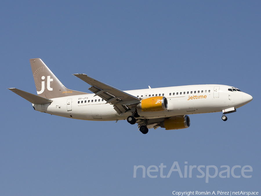 Jet Time Boeing 737-33A (OY-JTA) | Photo 282297