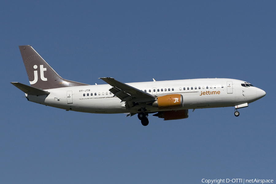 Jet Time Boeing 737-3Y0 (OY-JTB) | Photo 274572