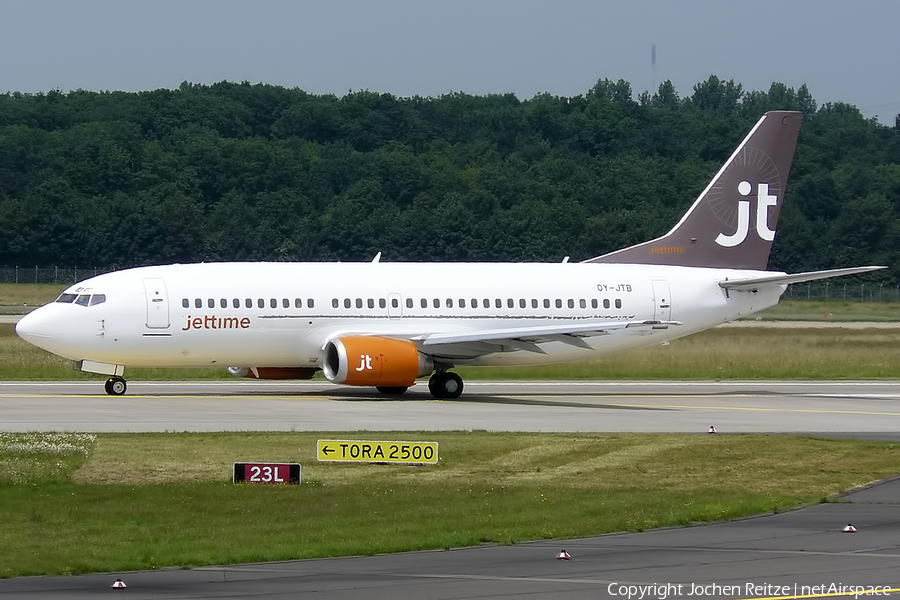 Jet Time Boeing 737-3Y0 (OY-JTB) | Photo 83057