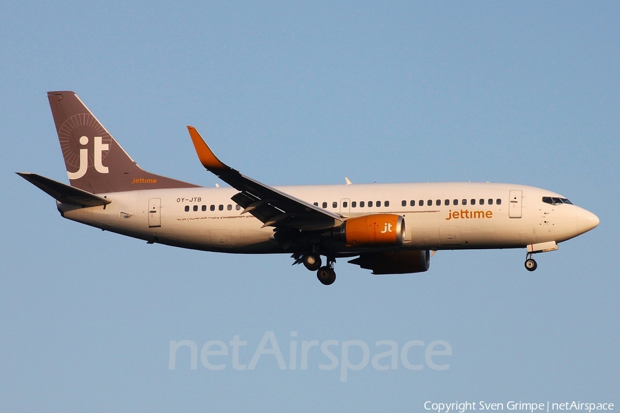 Jet Time Boeing 737-3Y0 (OY-JTB) | Photo 25263