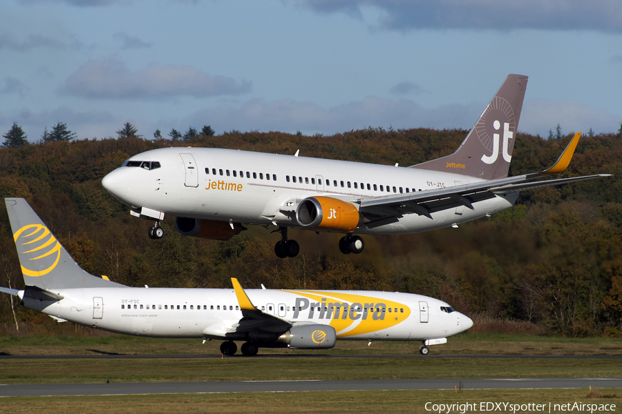 Jet Time Boeing 737-3L9 (OY-JTC) | Photo 275274