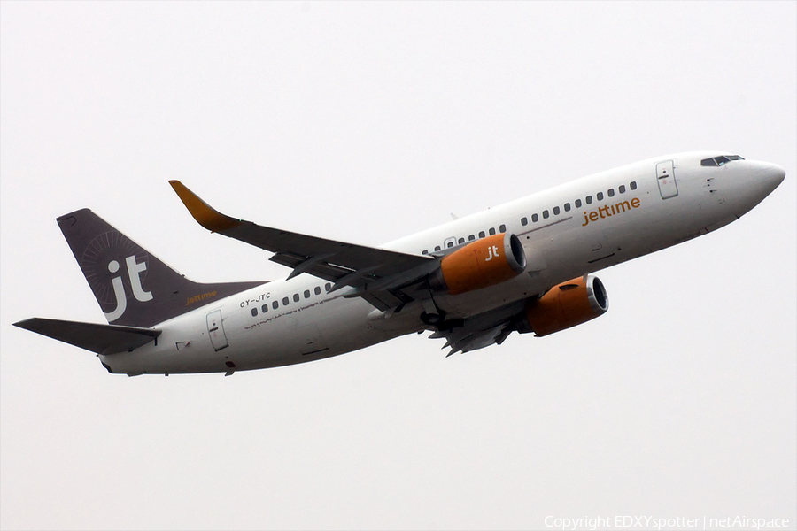 Jet Time Boeing 737-3L9 (OY-JTC) | Photo 278262