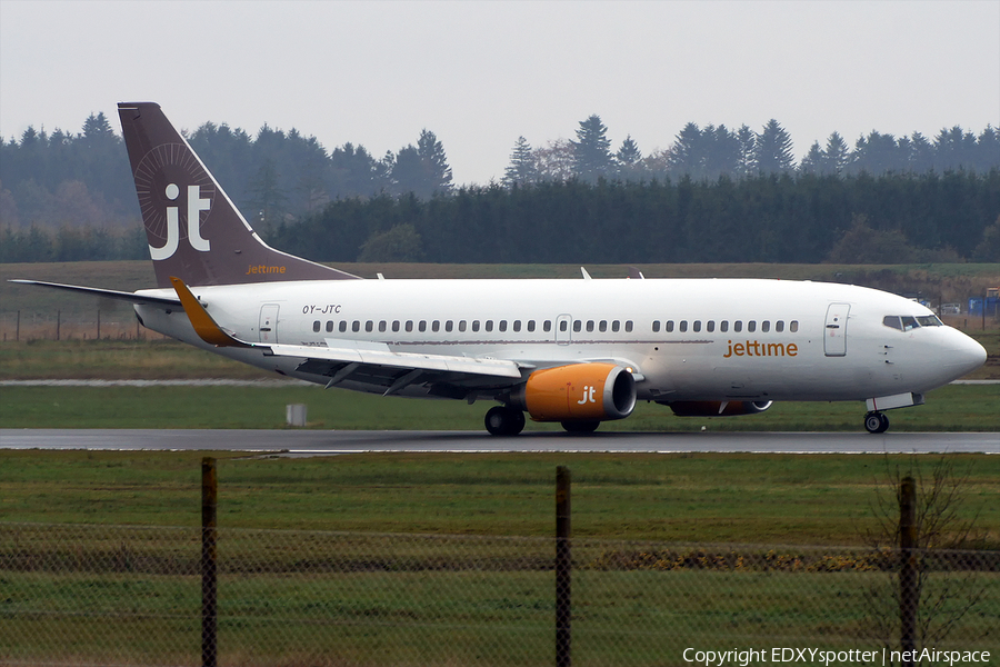 Jet Time Boeing 737-3L9 (OY-JTC) | Photo 279899