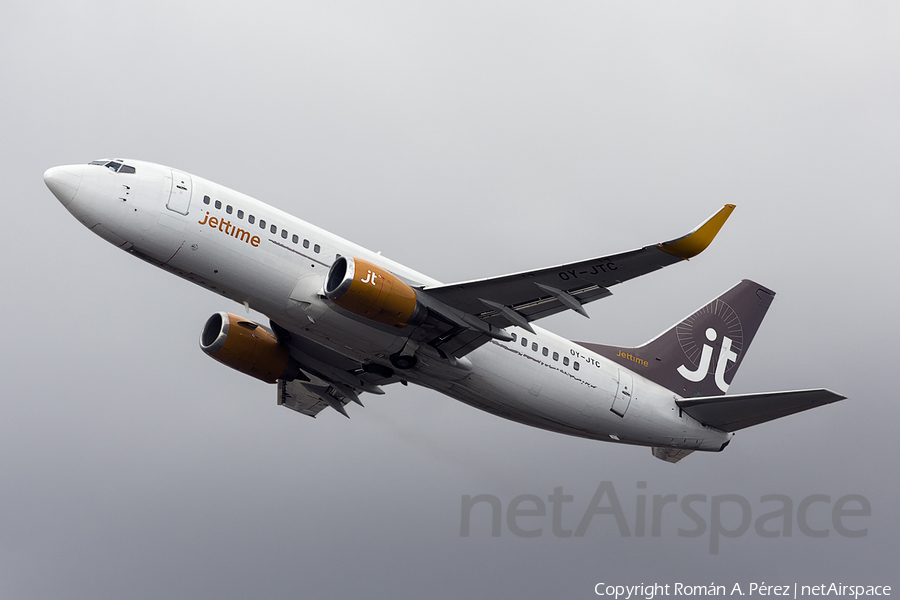 Jet Time Boeing 737-3L9 (OY-JTC) | Photo 282123