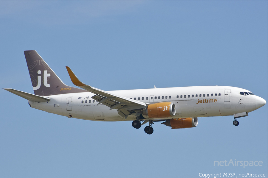 Jet Time Boeing 737-3Y0 (OY-JTD) | Photo 38435