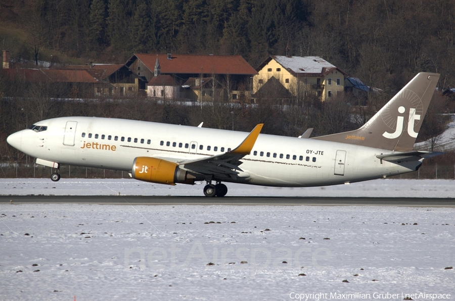 Jet Time Boeing 737-3L9 (OY-JTE) | Photo 113675