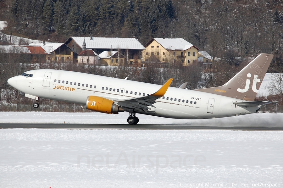 Jet Time Boeing 737-3L9 (OY-JTE) | Photo 113775
