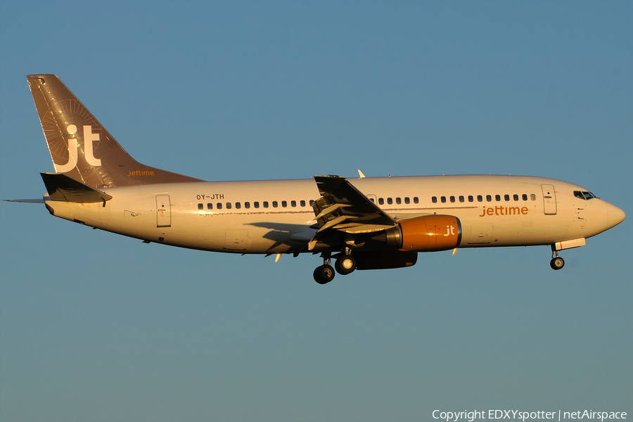 Jet Time Boeing 737-3Y0(BDQC) (OY-JTH) | Photo 275541