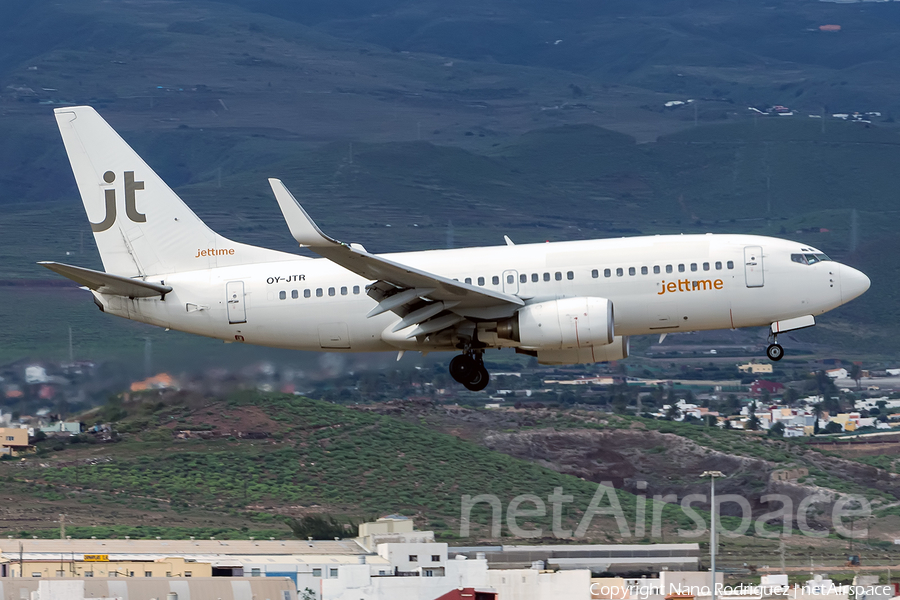 Jet Time Boeing 737-73A (OY-JTR) | Photo 132455