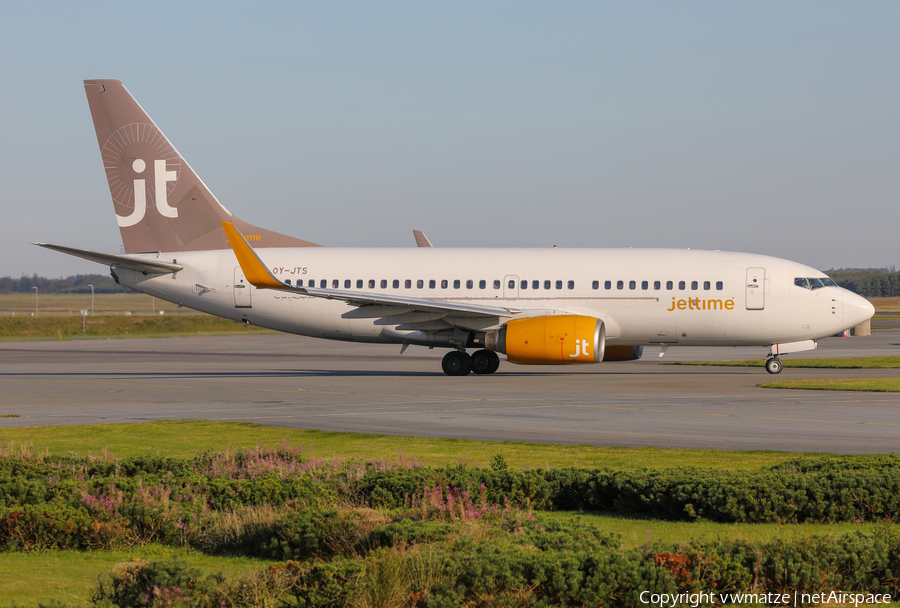 Jet Time Boeing 737-7K2 (OY-JTS) | Photo 418415