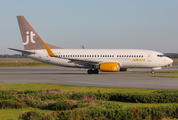 Jet Time Boeing 737-7K2 (OY-JTS) at  Billund, Denmark