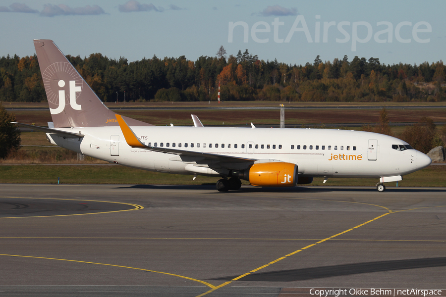 Jet Time Boeing 737-7K2 (OY-JTS) | Photo 92430