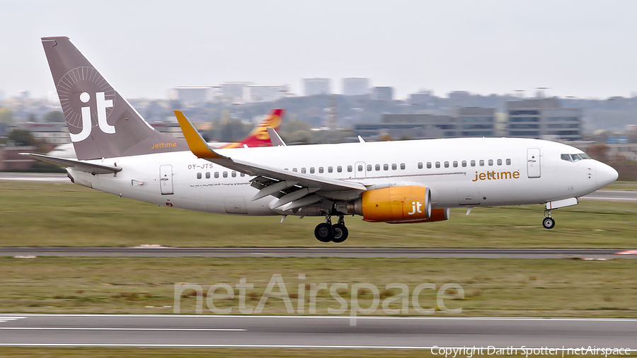 Jet Time Boeing 737-7K2 (OY-JTS) | Photo 356622