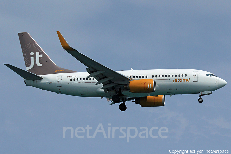 Jet Time Boeing 737-7K2 (OY-JTS) | Photo 152580