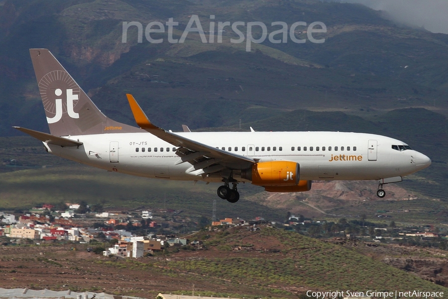 Jet Time Boeing 737-7K2 (OY-JTS) | Photo 142180