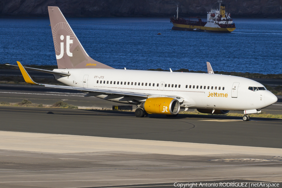 Jet Time Boeing 737-7K2 (OY-JTS) | Photo 152488