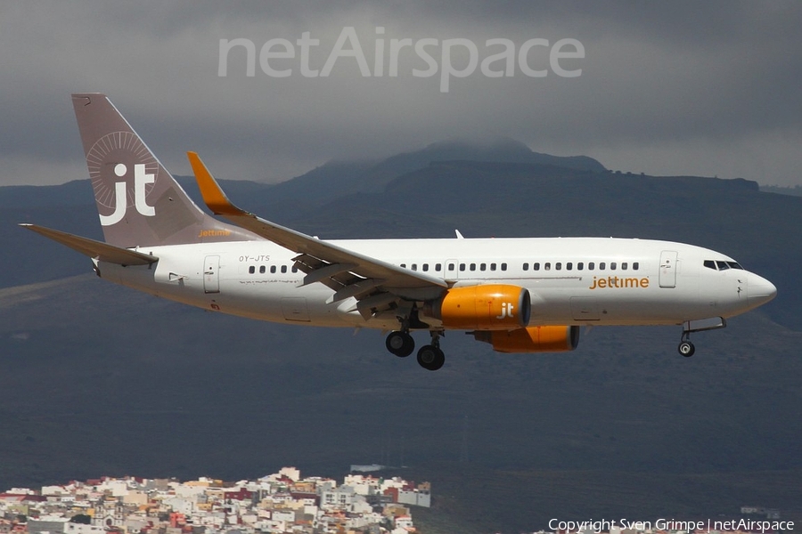 Jet Time Boeing 737-7K2 (OY-JTS) | Photo 315756