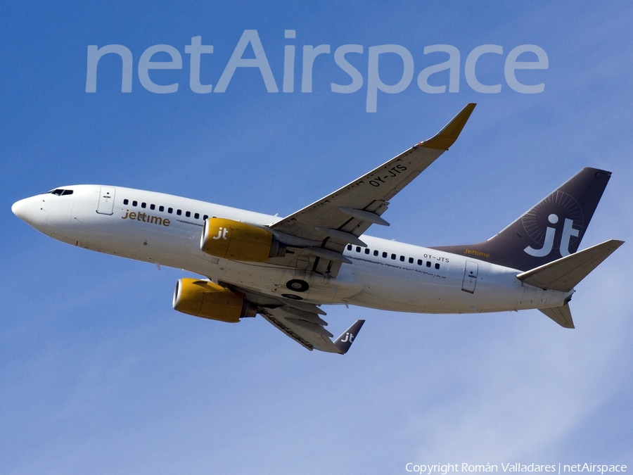 Jet Time Boeing 737-7K2 (OY-JTS) | Photo 339168