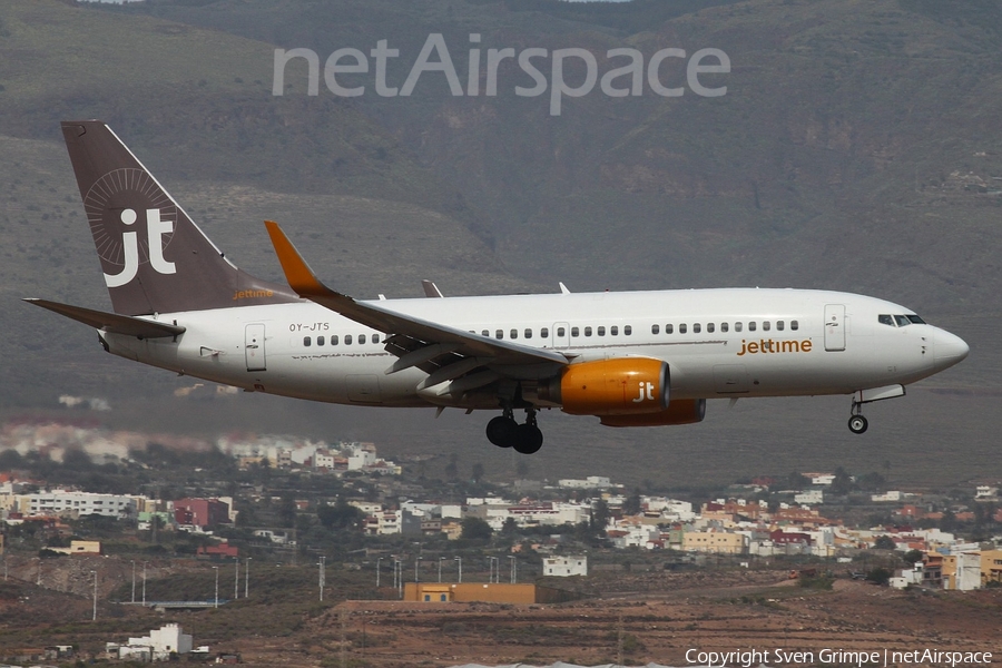 Jet Time Boeing 737-7K2 (OY-JTS) | Photo 74611
