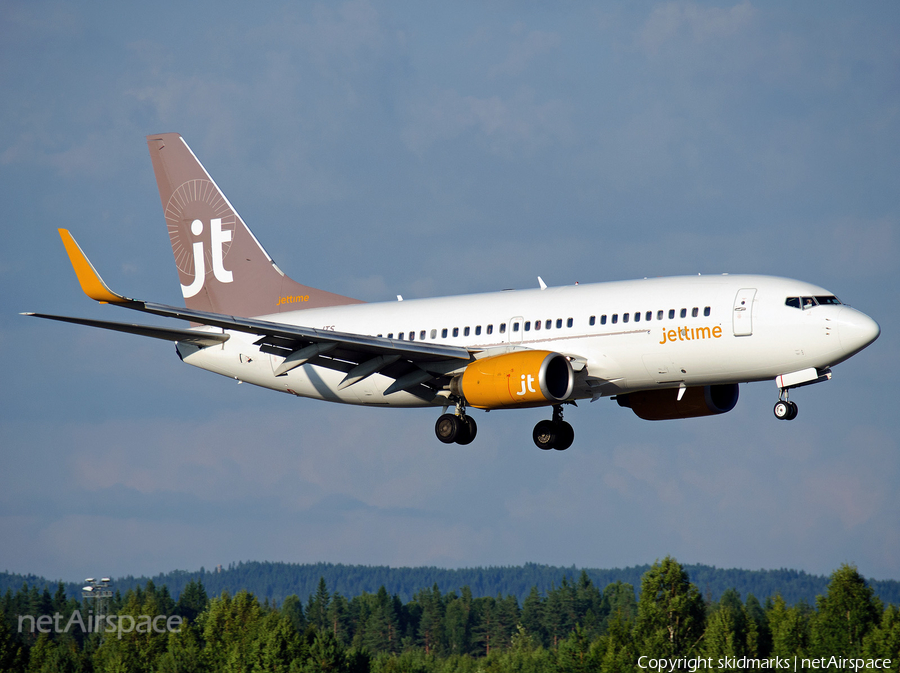 Jet Time Boeing 737-7K2 (OY-JTS) | Photo 53236