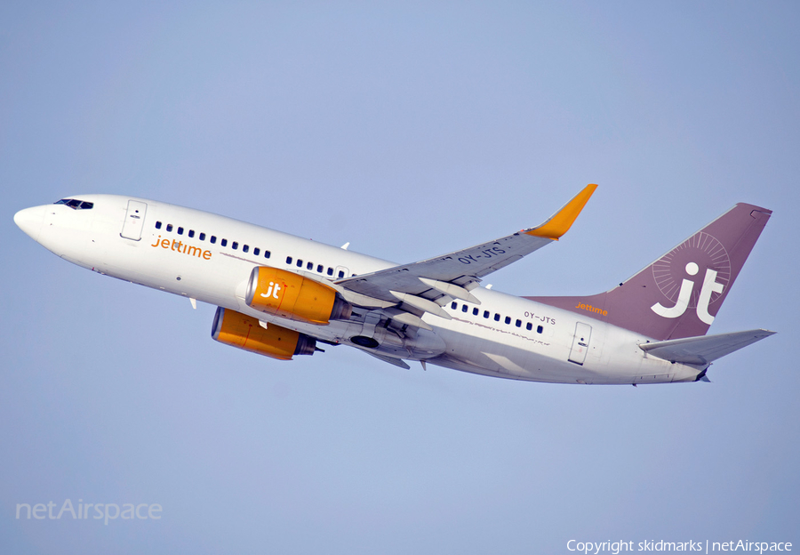 Jet Time Boeing 737-7K2 (OY-JTS) | Photo 66908