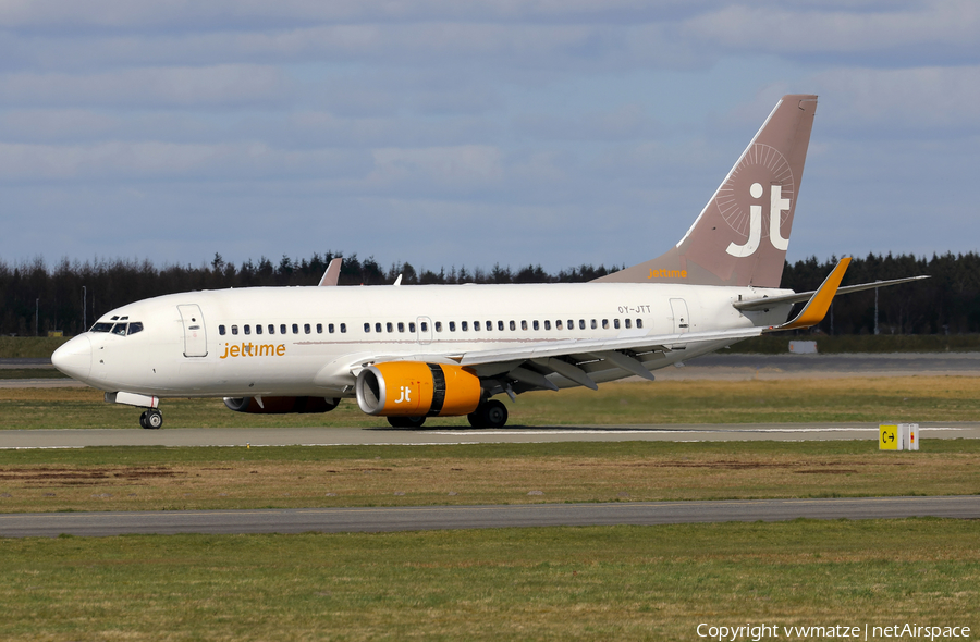 Jet Time Boeing 737-73S (OY-JTT) | Photo 423595