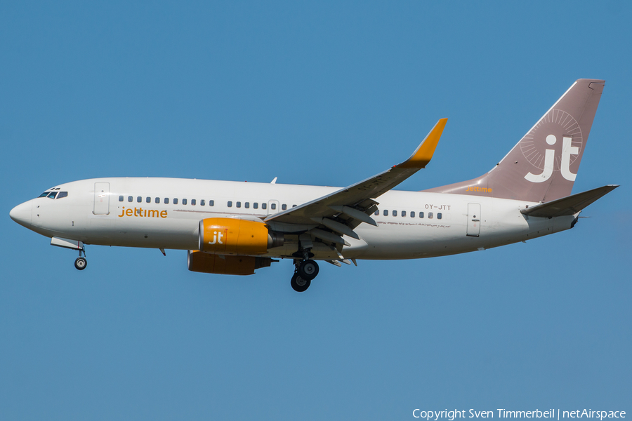 Jet Time Boeing 737-73S (OY-JTT) | Photo 244876