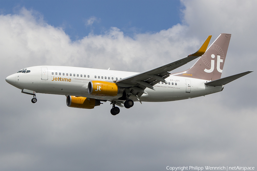 Jet Time Boeing 737-73S (OY-JTT) | Photo 114949