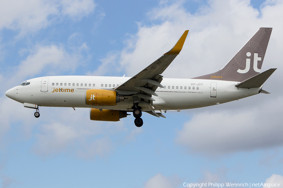 Jet Time Boeing 737-73S (OY-JTT) | Photo 115495