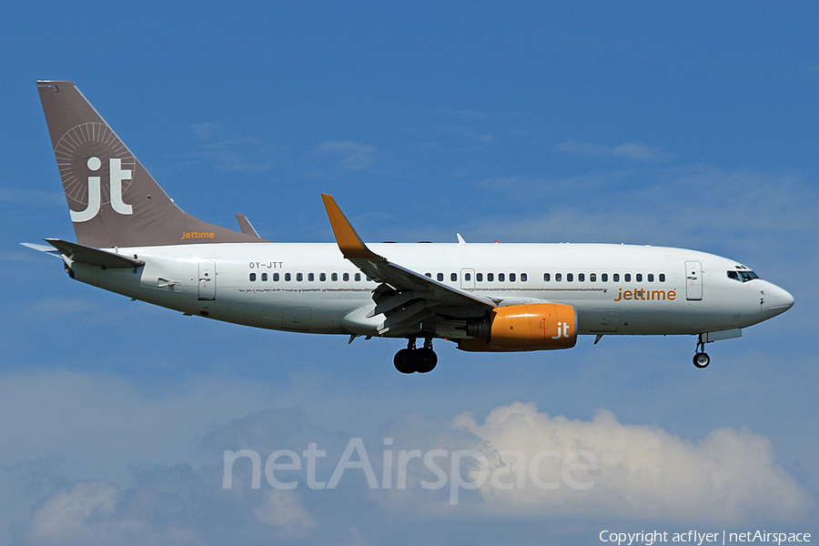 Jet Time Boeing 737-73S (OY-JTT) | Photo 152229