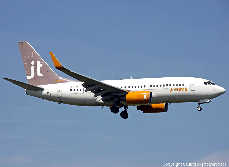 Jet Time Boeing 737-73S (OY-JTT) | Photo 156142