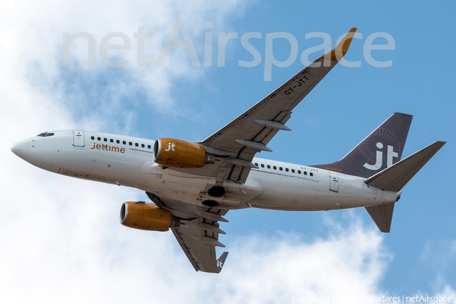 Jet Time Boeing 737-73S (OY-JTT) | Photo 340778