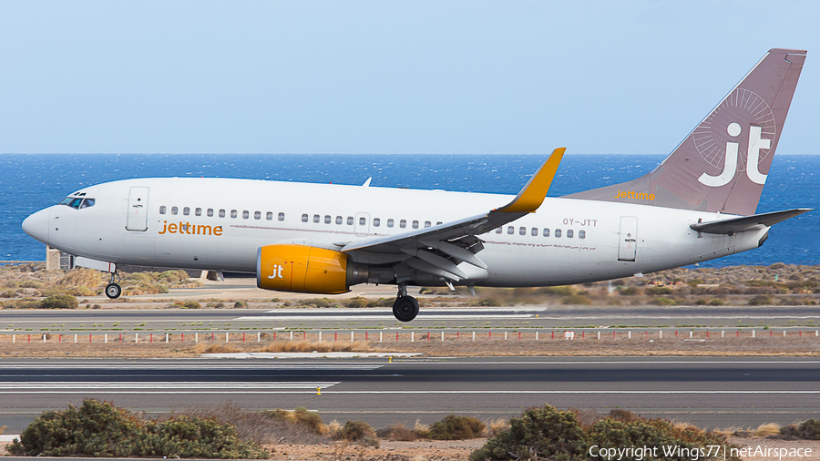 Jet Time Boeing 737-73S (OY-JTT) | Photo 370487