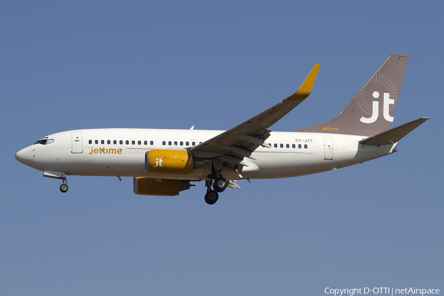 Jet Time Boeing 737-73S (OY-JTT) | Photo 415674