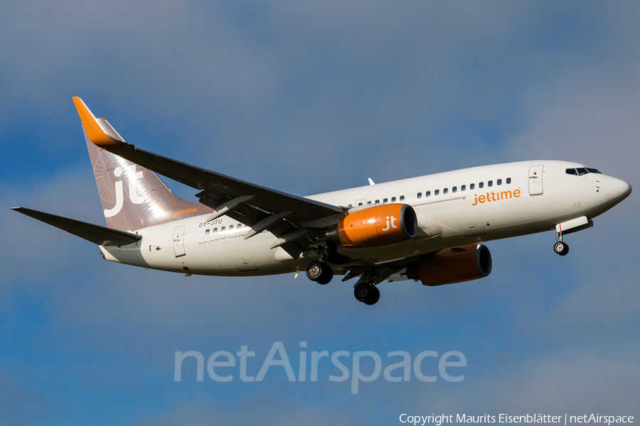 Jet Time Boeing 737-7L9 (OY-JTU) | Photo 88888