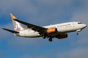 Jet Time Boeing 737-7L9 (OY-JTU) at  Esbjerg, Denmark