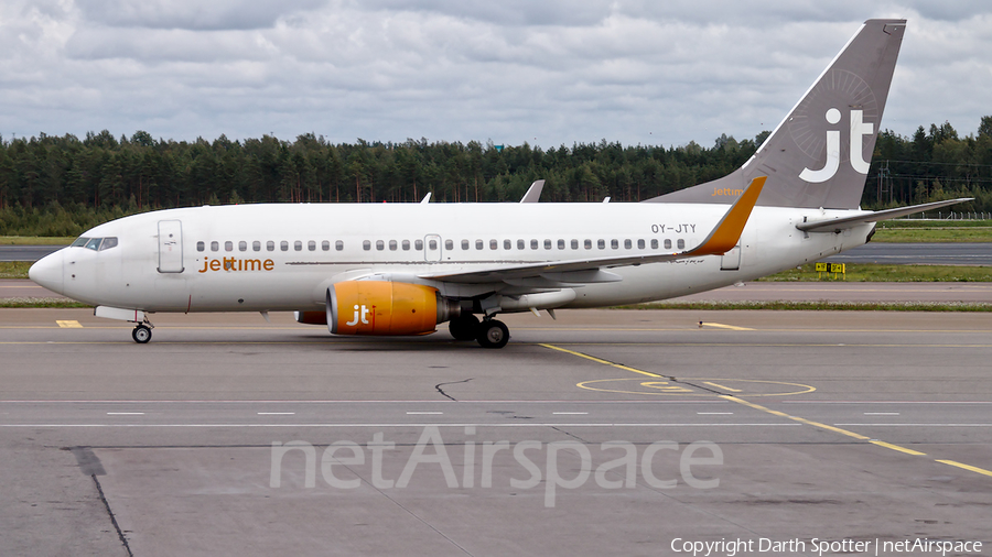 Jet Time Boeing 737-7Q8 (OY-JTY) | Photo 326058