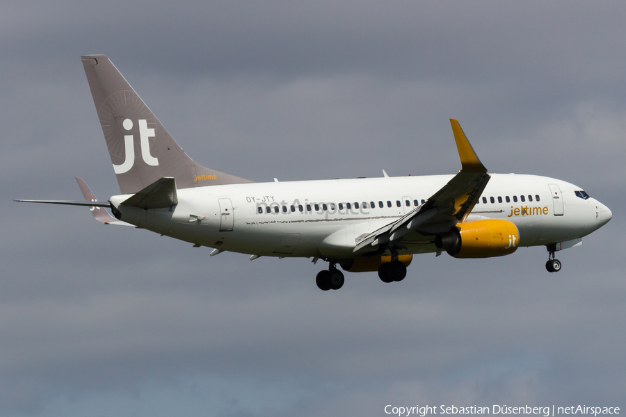 Jet Time Boeing 737-7Q8 (OY-JTY) | Photo 164919