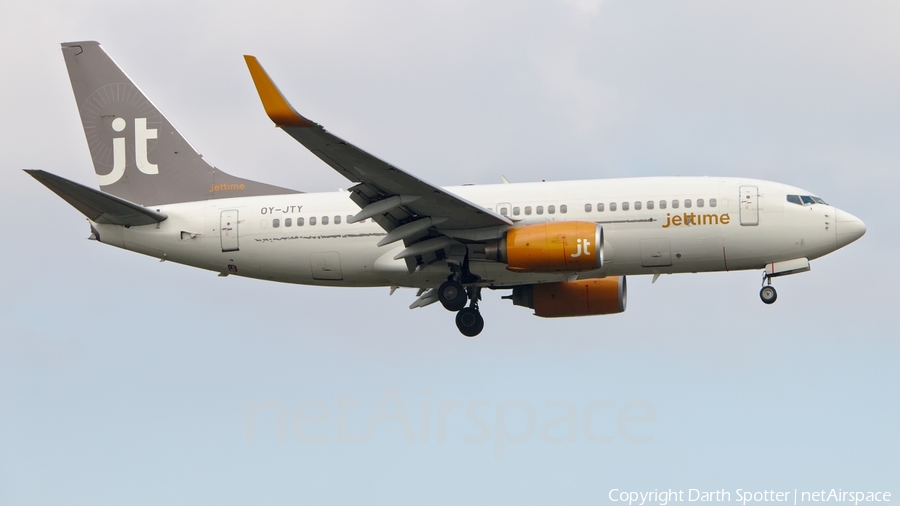 Jet Time Boeing 737-7Q8 (OY-JTY) | Photo 182413