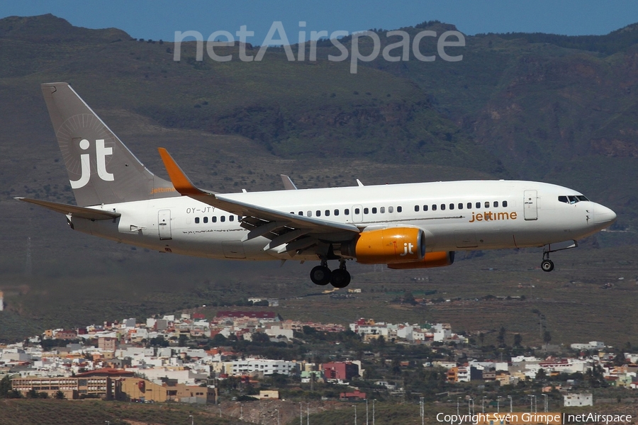 Jet Time Boeing 737-7Q8 (OY-JTY) | Photo 155345