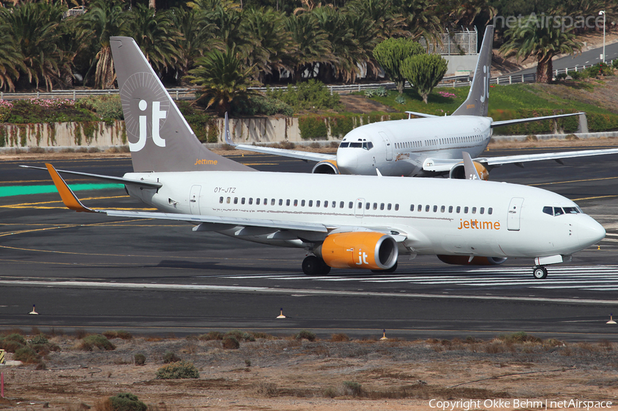 Jet Time Boeing 737-73S (OY-JTZ) | Photo 40041
